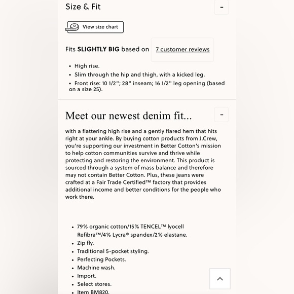 J. Crew Slim Demi Boot Jeans in Rinse wash Raw Hem Size 29 Style BM820 - Picture 9 of 9